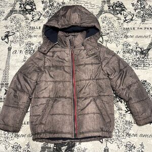 Tommy Hilfiger Kids Puffer Jacket in Brown